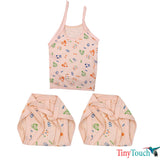 Newborn clothes set 4 jhabla & 8 nappy set