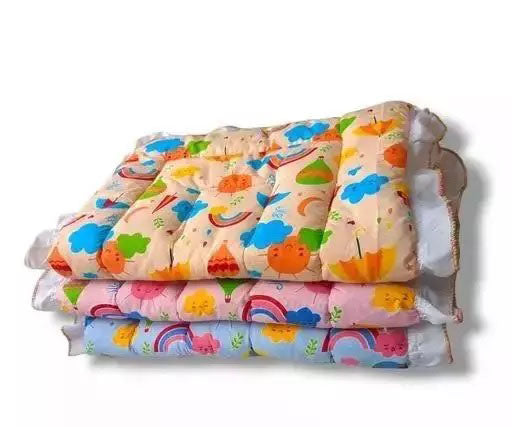 Newborn Baby Godadi Bedding Set with Mattress | Multi-Color & Design for Infants (Pack of 3) (0-12 Months)