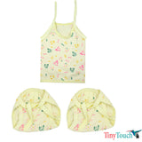 Newborn clothes set 4 jhabla & 8 nappy set