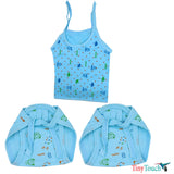 Newborn clothes set 4 jhabla & 8 nappy set