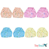 Newborn Nappy Langot, Cloth Diaper (Pack of 8) (Random Print)